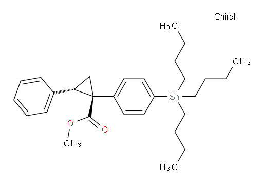 (1R,2S)-甲基 2-苯基-1-(4-(三丁基锡基)苯基)环丙烷甲酸酯