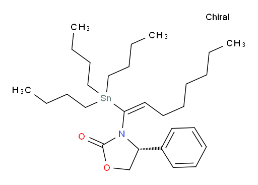 (R,E)-4-苯基-3-(1-(三丁基锡基)辛-1-烯-1-基)噁唑烷-2-酮