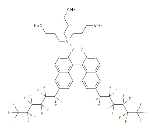 (R)-6,6'-双(全氟己基)-2'-((三丁基锡基)氧基)-[1,1'-bi萘]-2-醇