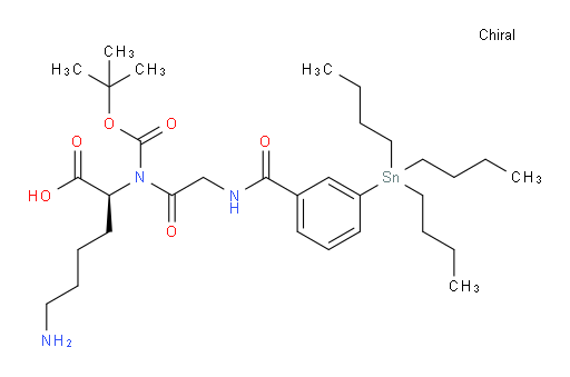 (S)-6-氨基-2-(N-BOC--2-(3-(三丁基锡基)苯甲酰胺基)乙酰胺基)己酸