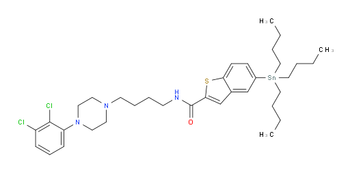 N-(4-(4-(2,3-二氯苯基)哌嗪-1-基)丁基)-5-(三丁基锡基)苯并[b]噻吩-2-甲酰胺