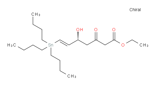 (R,E)-乙基 5-羟基-3-氧代-7-(三丁基锡基)庚-6-烯酸酯