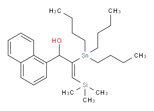(Z)-1-(萘-1-基)-2-(三丁基锡基)-3-(三甲基硅基)丙-2-烯-1-醇