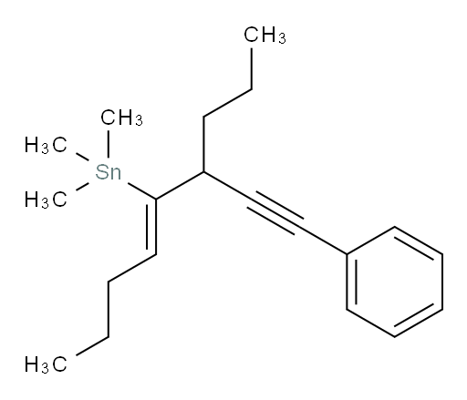 (Z)-三甲基(6-(苯基乙炔基)壬-4-烯-5-基)锡烷
