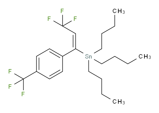 (E)-三丁基(3,3,3-三氟-1-(4-(三氟甲基)苯基)丙烯-1-基)锡烷