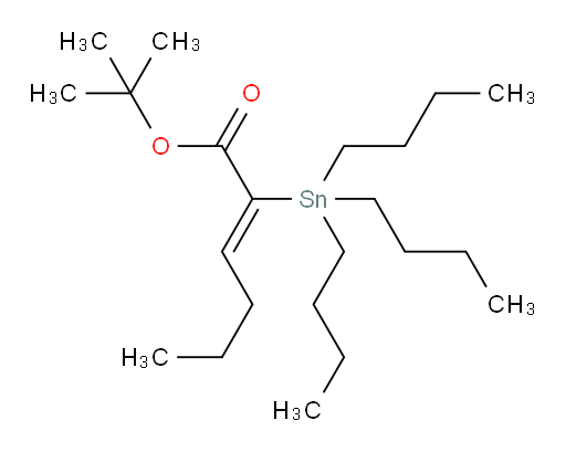 (Z)-叔丁基 2-(三丁基锡基)己-2-烯酸酯
