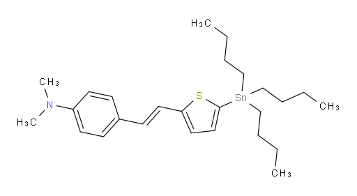 (E)-N,N-二甲基-4-(2-(5-(三丁基锡基)噻吩-2-基)乙烯基)苯胺