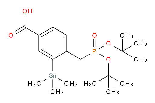 4-((双-叔-丁氧基磷酰基)甲基)-3-(三甲基锡基)苯甲酸