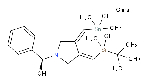 (3E,4E)-3-((叔丁基二甲基硅烷基)亚甲基)-1-((S)-1-苯基乙基)-4-((三甲基锡基)亚甲基)吡咯烷
