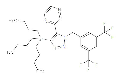 2-(1-(3,5-双(三氟甲基)苄基)-4-(三丁基锡基)-1H-1,2,3-三氮唑-5-基)吡嗪