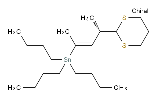 (S,E)-(4-(1,3-二硫杂环己烷-2-基)戊-2-烯-2-基)三丁基锡烷