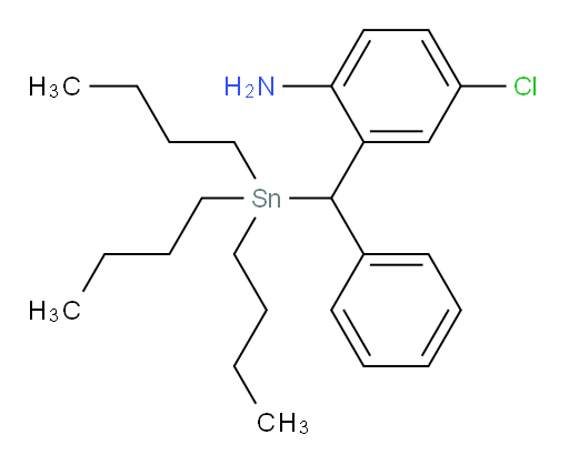 4-氯-2-(苯基(三丁基锡基)甲基)苯胺