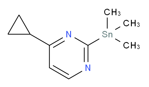 4-cyclopropyl-2-(trimethylstannyl)pyrimidine