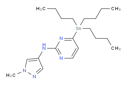 N-(1-methyl-1H-pyrazol-4-yl)-4-(tributylstannyl)pyrimidin-2-amine