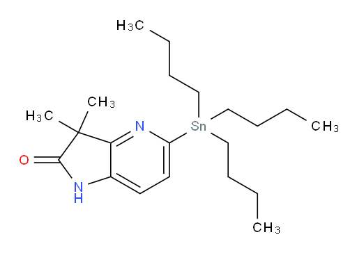 3,3-dimethyl-5-(tributylstannyl)-1H-pyrrolo[3,2-b]pyridin-2(3H)-one