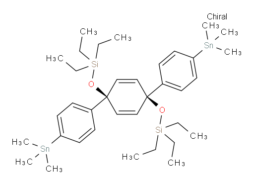 (((1's,4's)-4,4''-双(三甲基锡基)-1',4'-二氢-[1,1':4',1''-三联苯]-1',4'-二基)双(氧基))双(三乙基硅烷)