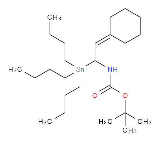 叔丁基 (2-环己亚基-1-(三丁基锡基)乙基)氨基甲酸酯