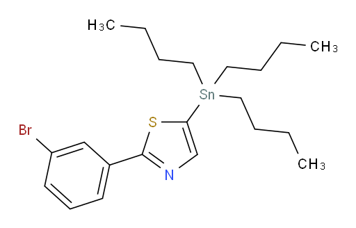 2-(3-溴苯基)-5-(三丁基锡基)噻唑