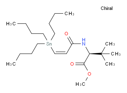 (S,Z)-甲基 3,3-二甲基-2-(3-(三丁基锡基)丙烯酰胺基)丁酸酯