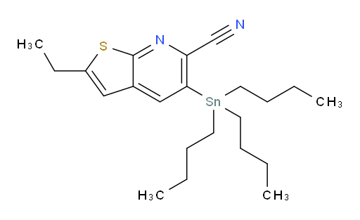 2-乙基-5-(三丁基锡基)噻吩并[2,3-b]吡啶-6-氰基