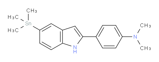N,N-二甲基-4-(5-(三甲基锡基)-1H-吲哚-2-基)苯胺