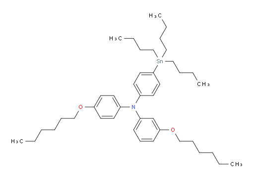 3-(己氧基)-N-(4-(己氧基)苯基)-N-(4-(三丁基锡基)苯基)苯胺