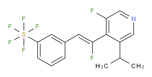 (Z)-3-(2-fluoro-2-(3-fluoro-5-isopropylpyridin-4-yl)vinyl)(pentafluoromercapto)benzene