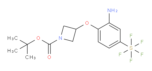 [3-Amino-4-[[1-[(1,1-dimethylethoxy)carbonyl]-3-azetidinyl]oxy]phenyl]sulfur pentafluoride