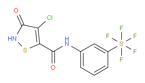 [3-[[(4-Chloro-2,3-dihydro-3-oxo-5-isothiazolyl)carbonyl]amino]phenyl]sulfur pentafluoride