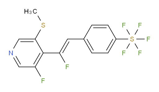 (Z)-4-(2-fluoro-2-(3-fluoro-5-(methylthio)pyridin-4-yl)vinyl)(pentafluoromercapto)benzene