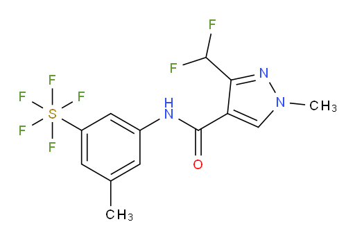 [3-[[[3-(Difluoromethyl)-1-methyl-1H-pyrazol-4-yl]carbonyl]amino]-5-methylphenyl]sulfur pentafluoride