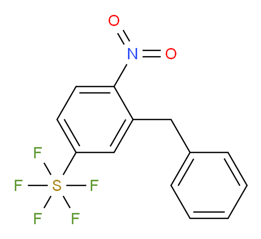[4-nitro-3-(phenylmethyl)phenyl]sulfur pentafluoride
