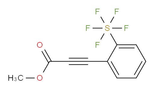 methyl 3-(2-(pentafluoromercapto)phenyl)propiolate