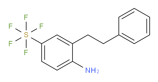 [4-Amino-3-(2-phenylethyl)phenyl]sulfur pentafluoride