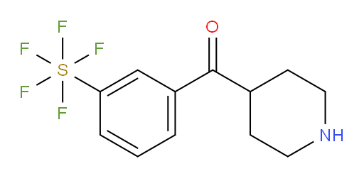 [3-(4-piperidinylcarbonyl)phenyl]sulfur pentafluoride