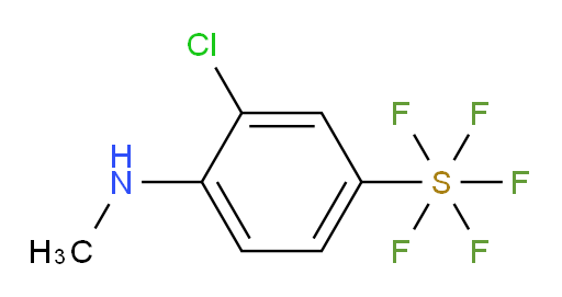 3-chloro-4-(methylamino)(pentafluoromercapto)benzene