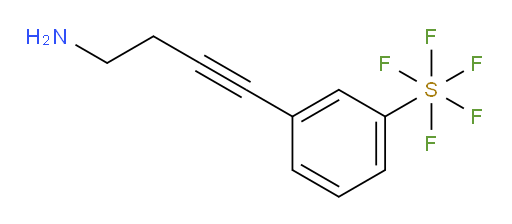 3-(4-aminobut-1-yn-1-yl)(pentafluoromercapto)benzene