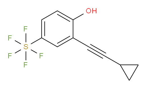 2-(cyclopropylethynyl)-4-(pentafluoromercapto)phenol