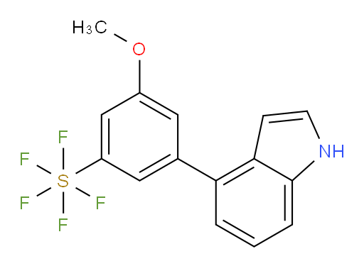[4-(1H-indol-4-yl)-5-methoxyphenyl]sulfur pentafluoride