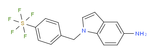 [1-(phenylmethyl)-1H-indol-5-amine]sulfur pentafluoride