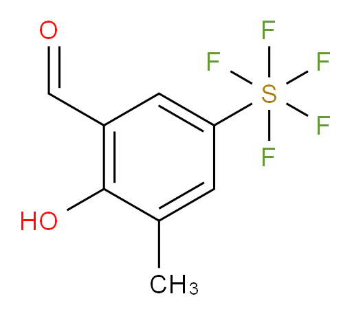 (3-formyl-4-hydroxy-5-methylphenyl)sulfur pentafluoride