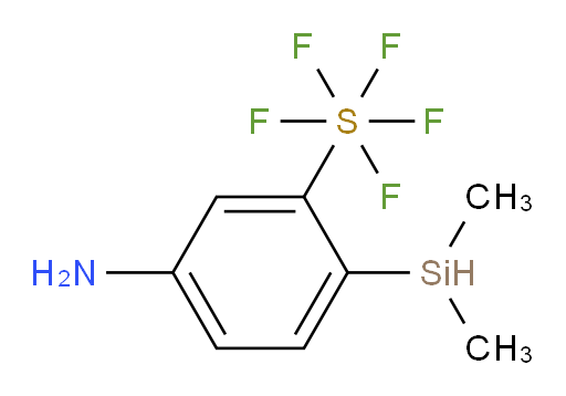 5-amino-2-(dimethylsilyl)(pentafluoromercapto)benzene