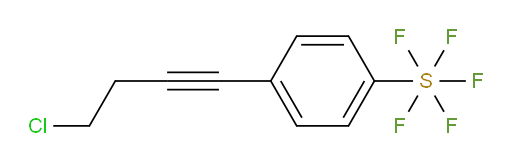 4-(4-chlorobut-1-yn-1-yl)(pentafluoromercapto)benzene