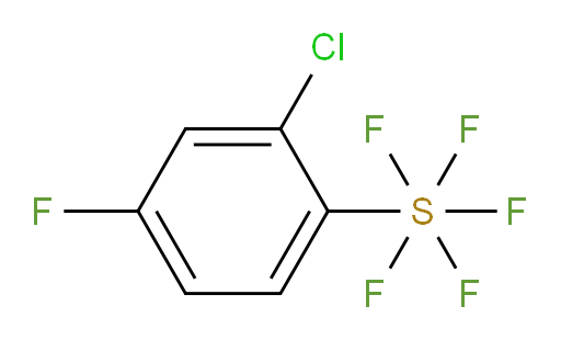 2-chloro-4-fluoro(pentafluoromercapto)benzene
