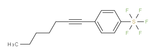 4-(hept-1-yn-1-yl)(pentafluoromercapto)benzene