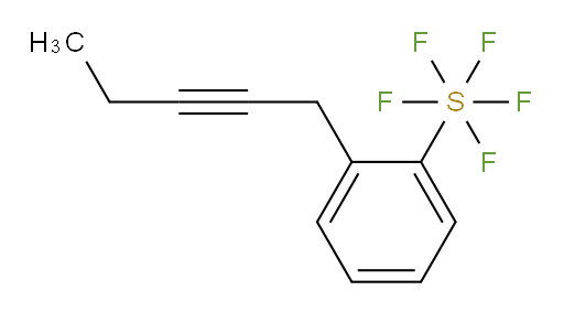 2-(pent-2-yn-1-yl)(pentafluoromercapto)benzene