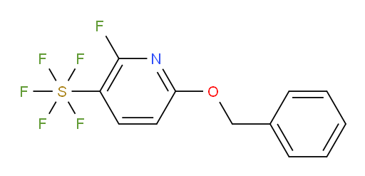 6-(benzyloxy)-2-fluoropyridine-3-ylsulfur pentafluoride