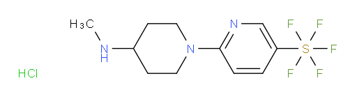 6-(4-(methylamino)piperidin-1-yl)pyridine-3-ylsulfur pentafluoride hydrochloride