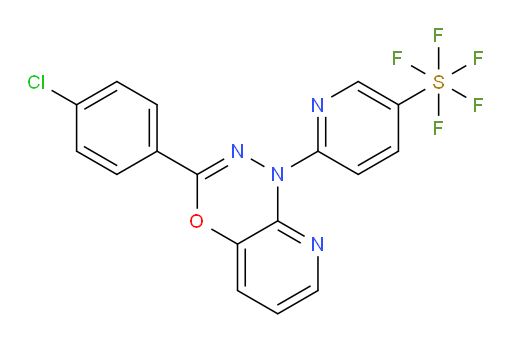 6-(3-(4-chlorophenyl)-1H-pyrido[2,3-e][1,3,4]oxadiazin-1-yl)pyridine-3-ylsulfur pentafluoride