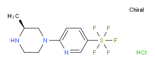 (S)-6-(3-methylpiperazin-1-yl)pyridine-3-ylsulfur pentafluoride hydrochloride